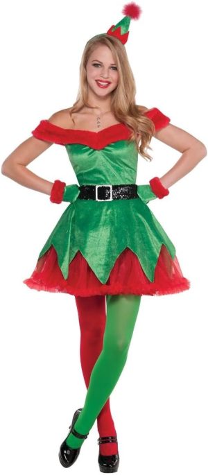 Strój elf, pomocnica św Mikołaja