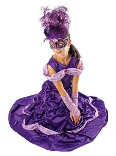 Strój sukienka księżniczka fioletowa