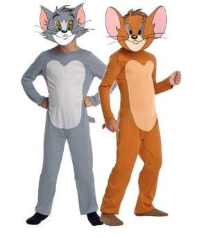 Strój kot Tom i Jerry – pluszowy kostium kota Toma z maską i charakterystycznymi uszami, dostępny do wypożyczenia w Czas na zabawę