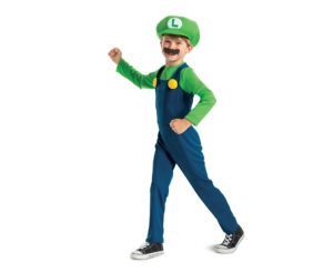 Strój Luigi Super Mario rozmiar 104-116 cm (4-6 lat)