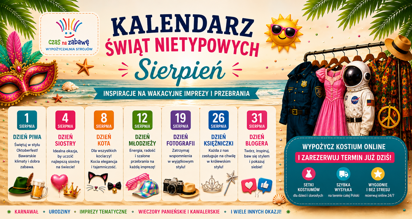 kalendarz swiat nietypowych w sierpniu komputer